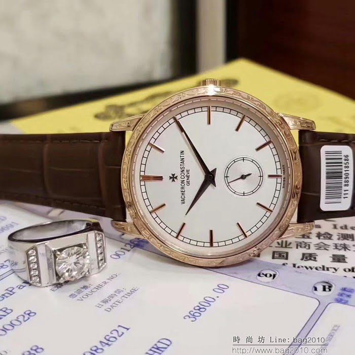 江詩丹頓 Vacheron Constantin 2019江詩丹頓歷史名作 雕花新款 深度防水 男士腕表  wssb3621